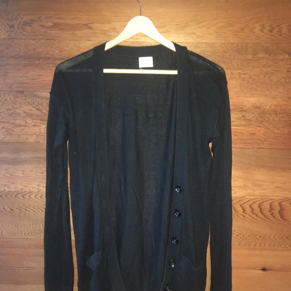 Black Longline Cardigan